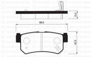 Sangsin brake SP1151